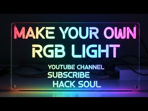 Homemade RGB light se Banaya Anokhi YouTube Channel art