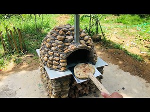 Build a pizza oven from gravel and cement