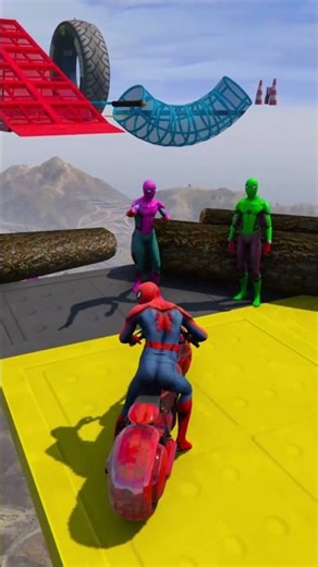 GTA 5 Spiderman Sky Leap Shows the Price of Mistakes Ep 258 #shorts