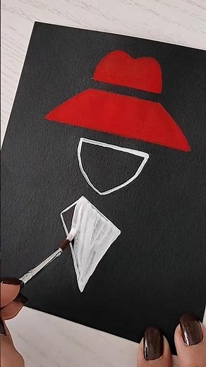 Modern painting 💋❤️🤍 #art #modernart #painting #artwork #painting_art