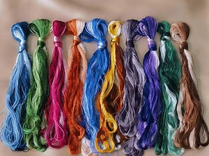 50 Color Mulberry Silk Embroidery Floss Skeins: DIY Hand Embroidery Thread - Etsy