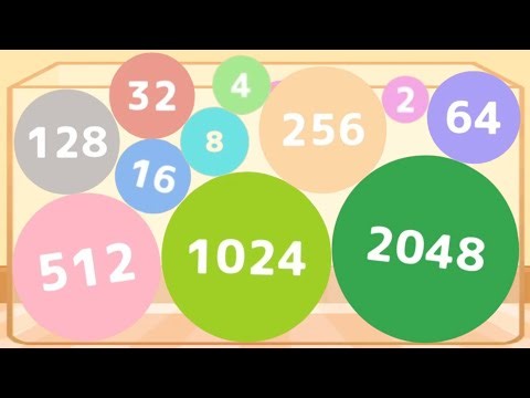 2048 Fusion Ball Puzzle – 3D Merge Gameplay | ASMR & Math Game Fun