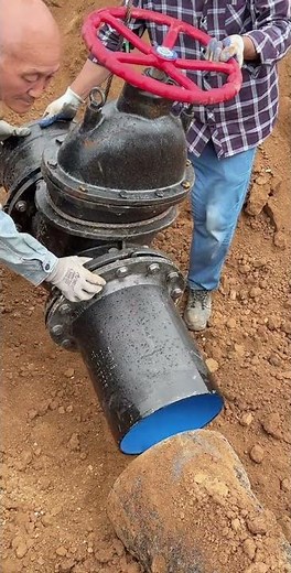 pipe line pipe fitting process at under ground