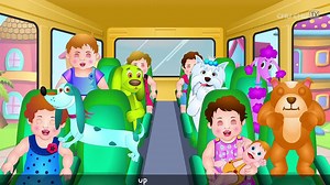 Wheels on the Bus - 3D Animation - English Nursery Rhymes - Nursery Rhymes - Kids Rhymes - for child