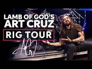 Art Cruz Lamb of God Massive Drum Kit Rig Tour: “Go Have Fun, Start a Band & Play Live”