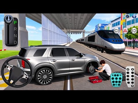 3D Driving Class Gameplay | Car Breakdown Near Train Track | Realistic Driving Simulator