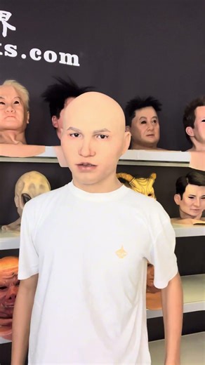 Silicone mask effect demonstration #siliconemask #realistic #mask