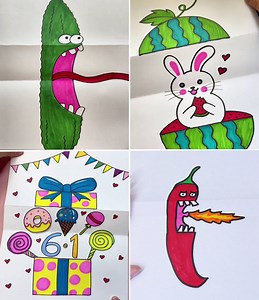 29K views · 119 reactions | Step-by-Step Guide on How to Draw a Mind-Blowing Folding Surprise Present | Art & Craft | Facebook