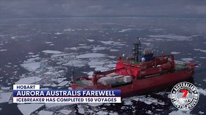 It's been Australia's critical link to Antarctica for 31 years, now the Aurora Australis has left Hobart for the final time. A crowd farewelled the icebreaker, which is on her way to Dubai for a new chapter. The ship, named after the southern lights, has carried 14,000 Aussie expeditioners on more than 150 scientific research and resupply voyages. www.7NEWS.com.au #7NEWS | 7NEWS Sydney