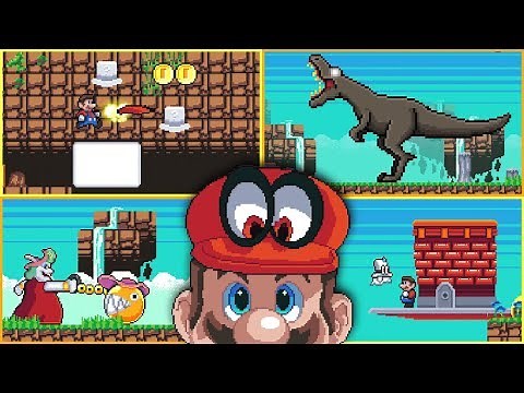 Mario 2Dyssey | Cascade Kingdom! | 2D Demake of Super Mario Odyssey