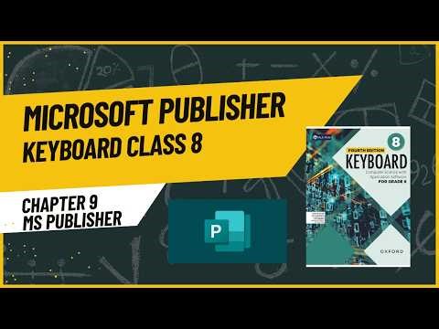 Microsoft Publisher | Chapter 9 | Class 8 Oxford Keyboard