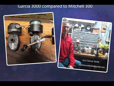 Garcia 3000 & Mitchel 300 Comparison and How to Service The Garcia 3000 including Bail Spring reset
