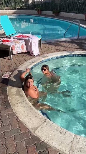 Giving my wife and sister dissolving swimsuits 🤯