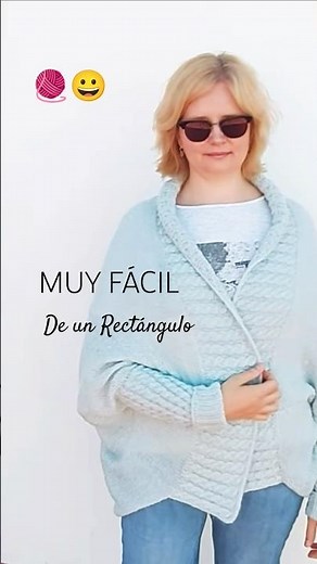 ✨ This Knitted Cardigan Starts with a Simple Rectangle | Two-Needle Knitting #knitting