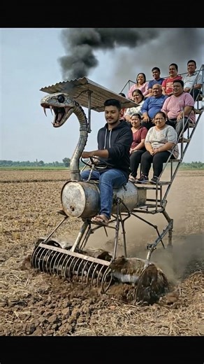 Powerful Mechanical Farming Machine in Action #aivideo #machinepower #agriculturalmachinery