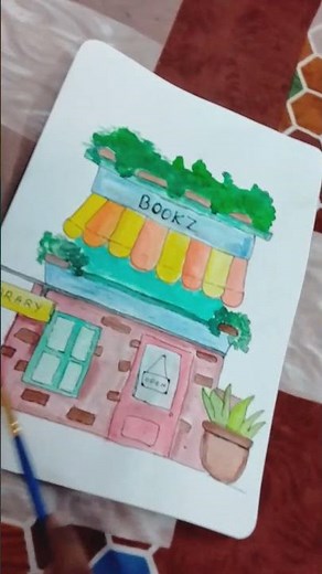 library painting