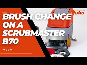 Hako Scrubmaster B70CL Brush change