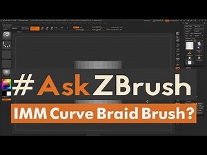 #AskZBrush: “How can I create an IMM Curve Braid Brush?”