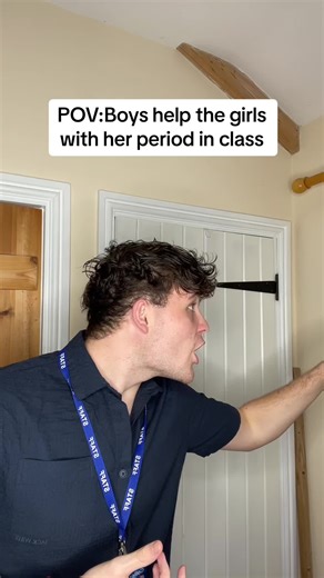 Boys Helping Girls During Period in School