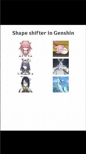 The shape shifter in Genshin Impact #genshinimpact #yaemiko #lauma #xianyun #nahida