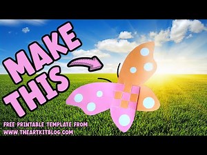 How to Weave a Paper Butterfly + FREE Printable Templates to Download!