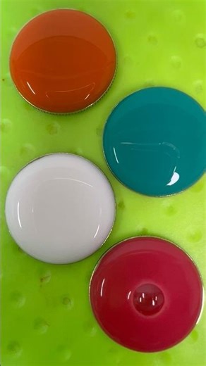 Bold Glossy Paint Drops on Neon Green Surface#shorts#viral#trending#satisfying#coins#oddlysatisfying