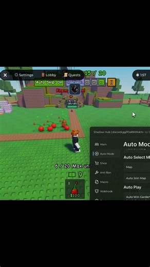 Best Script Garden Tower Defense #roblox #robloxscript #gardentowerdefense #gardentowerdrfensescript