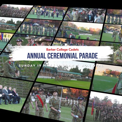 BCCU// On behalf of the Barker College Cadet Unit, the Head of Barker College, Mr Phillip Heath AM, cordially invites you to the 124th Annual Ceremonial Parade. Event Details: 📅 Sunday 19 May 2024 ⌚From 10:00am 📍No. 1 Oval The Annual Ceremonial Parade of the Cadet Unit involves a display of ceremonial drills, award presentations and a farewell to the Year 12 members of the Unit. We look forward to seeing you there. #WeAreBarker | Barker College