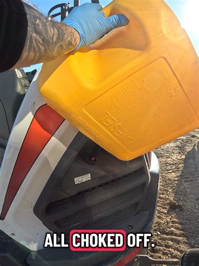 Heavy equipment refill hack #bobcat #funny