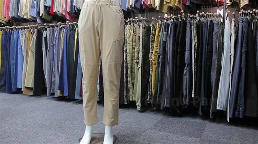OEM Service Office Khaki Black Polyester Spandex Chino Casual Men's Golf Pants