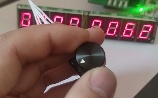 STM32 驱动数码管和旋转编码器-视频演示 代码讲解