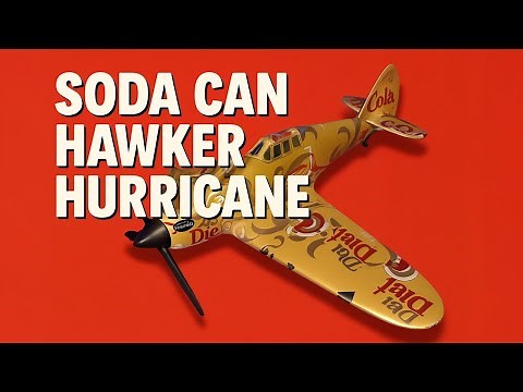 DIY Homemade soda can airplanes: Make your own airplane from soda cans