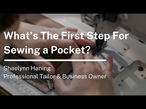 How to Sew a Pocket