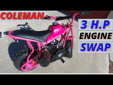 Coleman CC100X 98cc (DB003 mini bike) engine swap / part 2