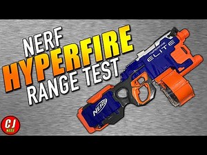 Nerf Elite Hyperfire Ultimate Range / Firing Test