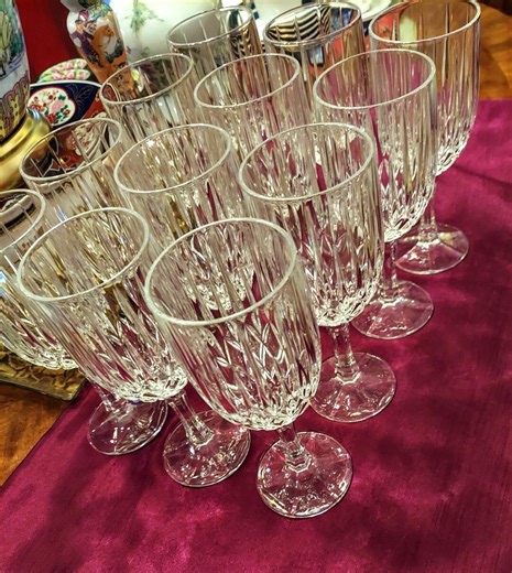 Heavy Gorham Crystal "regalta" Pattern 12 Glasses. - Etsy