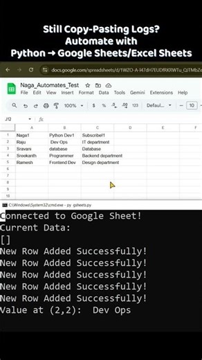 Automate Google Sheets with Python in 5 Minutes (gspread Tutorial) #python #googlesheets