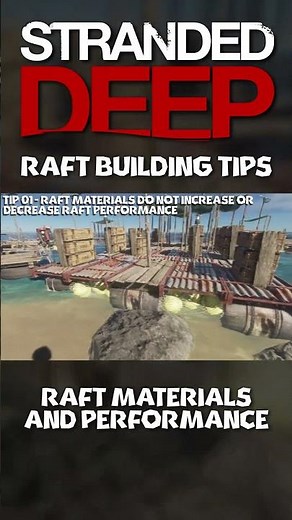Ultimate SD Raft Building Tips | Tip 01 | Raft Materials #shorts #strandeddeep #tipsandtricks
