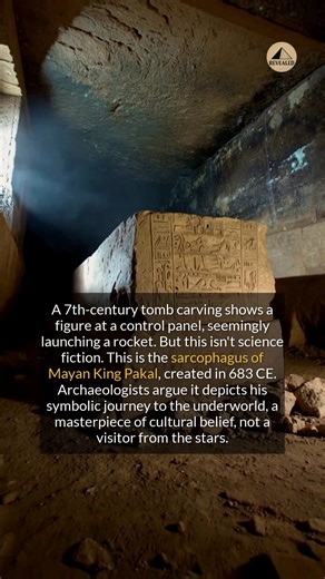 This ancient Mayan carving is not a rocket ship, but a symbolic journey to the underworld. #ancienthistory #archaeology #historyfacts | Revealed
