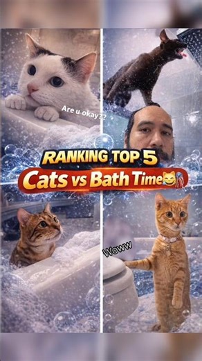 Top 5 Cats Who Think Bath Time Is an EMERGENCY 😹🚿