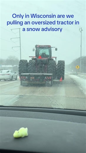 Live laugh love WI #wisconsin #snow #tractor #fyp #viral | Wisconsin Snow