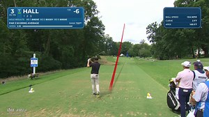 Harry Hall makes birdie on No. 3 at Wyndham