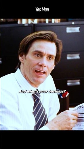 💼 "THE 'YES' LOAN OFFICER WHO SAVED THE BANK | Yes Man (2008)" 😂🏦#short