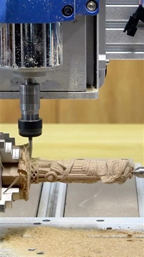 SainSmart on Instagram: "Throwback to one of our most loved CNC projects this year—Owl Carving! 🦉 Hit ❤️ or comment if you’d love to see more rotary carving demos like this in 2026. 🔹 Featured: Genmitsu PROVerXL 4030 V2 CNC Router + Rotary Module Kit #powertothemakers #diy #cncrouter #cncmachining #rotarycarving"