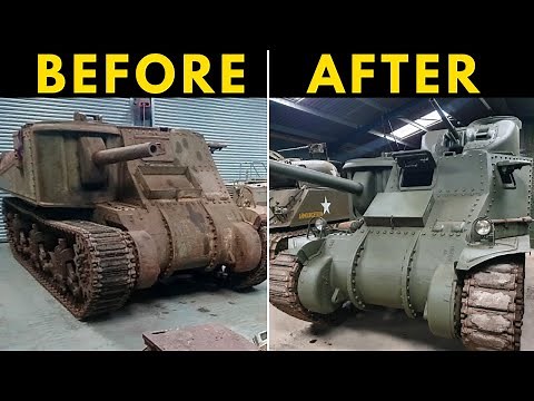 Fully Restoring A WW2 ‘Lee' TANK in one video