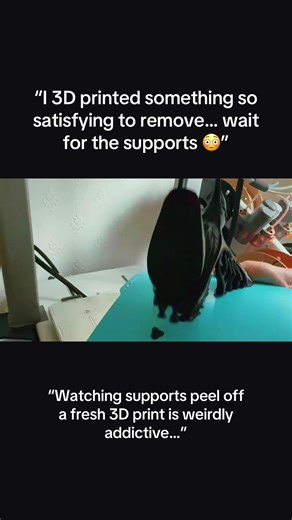 Fresh off the build plate! This is one of our brand new 3D printed decor designs and removing the supports is honestly the most satisfying part of the whole process. Watching the print peel up clean and seeing the final shape appear never gets old. Every piece we make is 3D printed in-house, carefully cleaned up, and then added to our store once it’s perfect. If you love satisfying printing videos or unique modern home decor, this one is definitely for you. This item is now available in our TikT