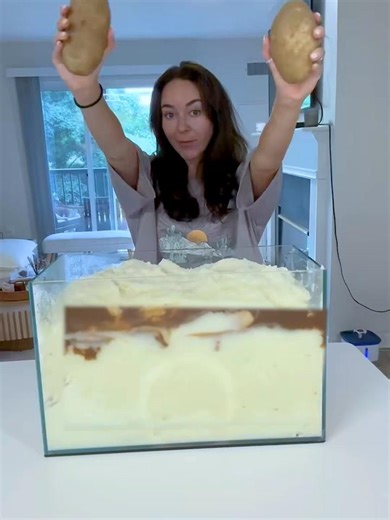 😱 10 Pounds of Mashed Potatoes in 10 Hours?! Crazy Food Challenge #shorts