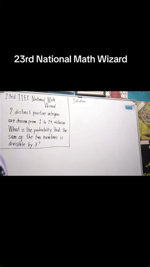 23rd IIEE National Math Wizard: Solving Probability Problems