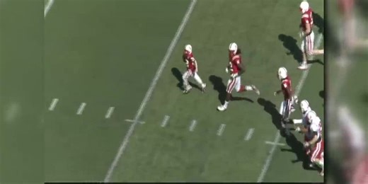 Jack Hoffman's touchdown run at 2013 Nebraska Spring Game
