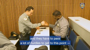 After 6 months of Police Academy training, "Gun & Shield Day" is both a memorable and proud day for recruits. On this day they receive their firearm and shields before officially graduating the academy. For Probationary Police Officer Senft it was a special day because he received the same shield that both his father and grandfather wore as police officers. He hopes to follow in their footsteps and continue the legacy. | NYPD